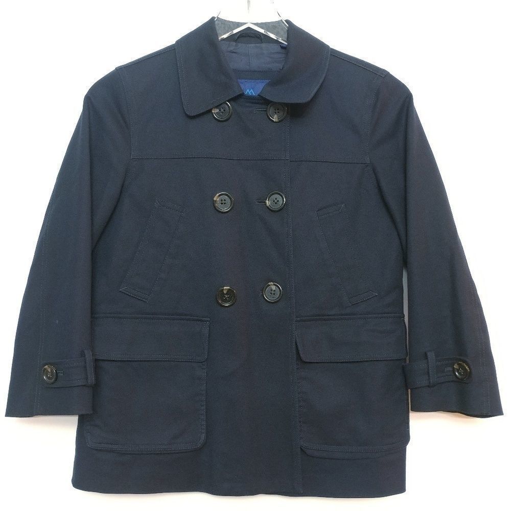 Martin + Osa Dark Blue Pea Coat